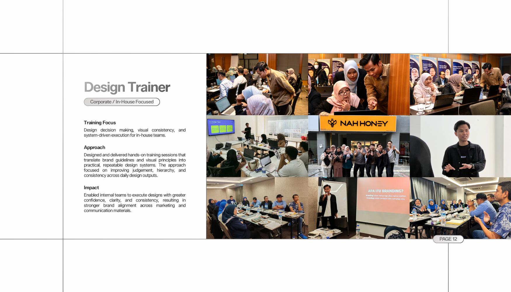 Zafran Hakimi conducting design training