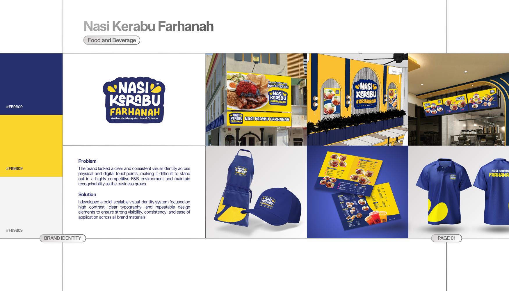 Nasi Kerabu Farhanah brand identity project